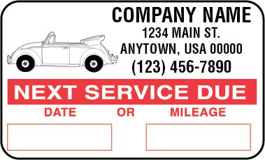 272-SCL-1000-1 Service Reminder sticker second picture